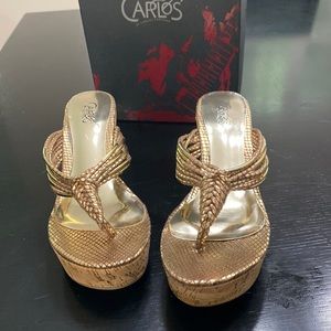 Carlos Santana Rose Gold sandal. Size 7.5